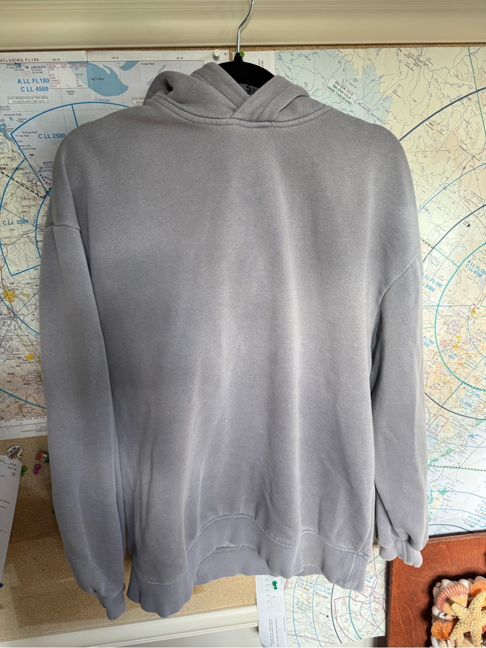 & Other Stories Light Purple/Gray Hoodie with Branded Tag